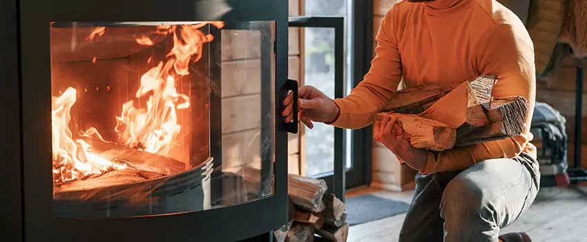 Residential Fireplace Ceramic Glass Installation in Sherbrooke, QC