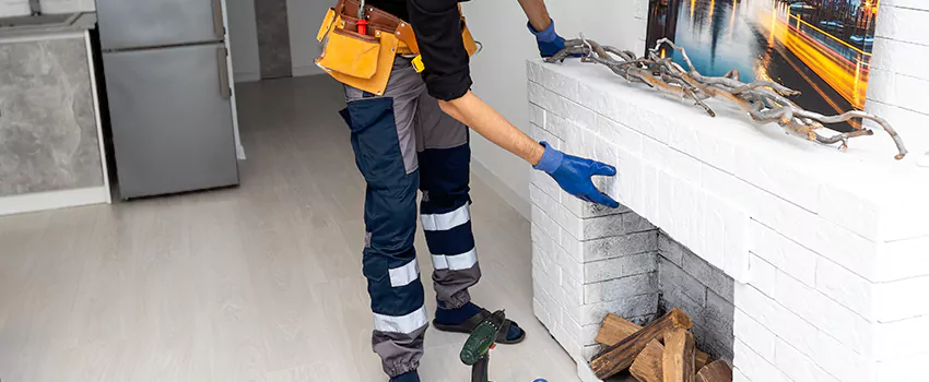 Outdoor Fireplace Restoration in Sherbrooke, Quebec