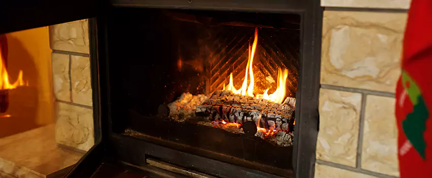 Commercial Prefabricated Fireplace Replacement in Sherbrooke, Quebec