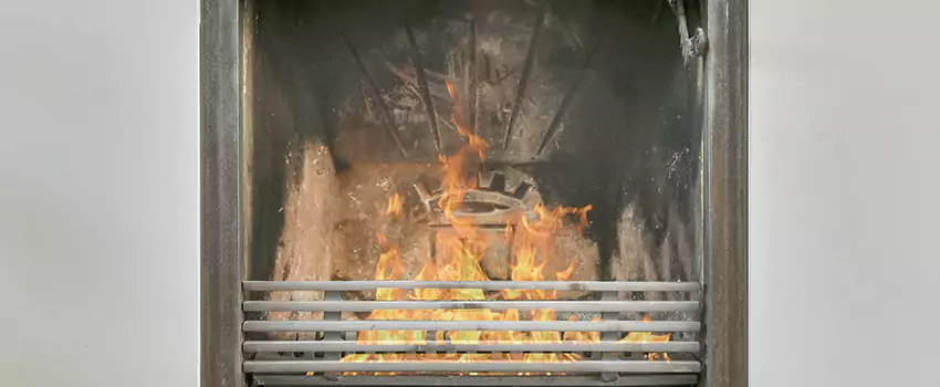 Travis Industries Linear Gas Fireplace Installation in Sherbrooke, Quebec