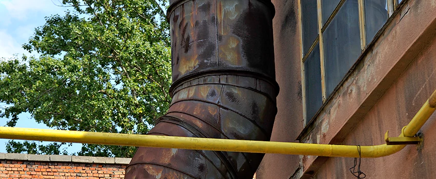 Lightning Protection Installation System for Industrial Chimneys in Sherbrooke, Quebec