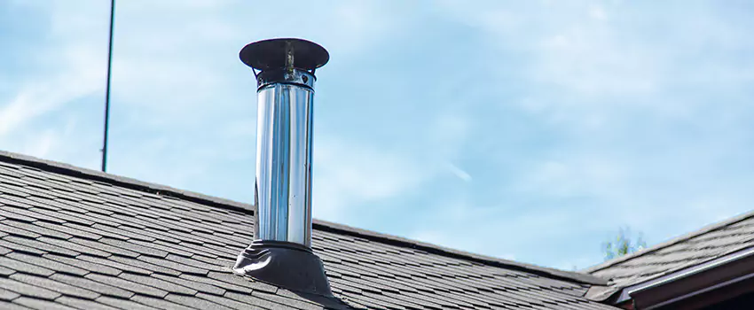 Outdoor Metal Chimney Installation in Sherbrooke, Quebec