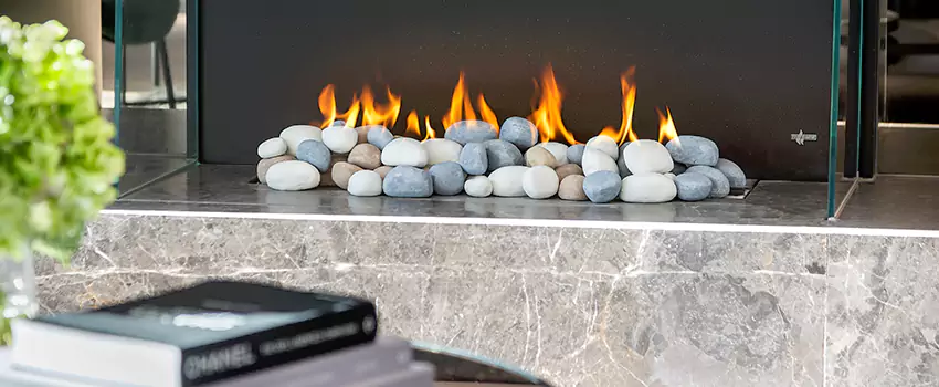 Double-Height Fireplace Design Refurbishment in Sherbrooke, Quebec